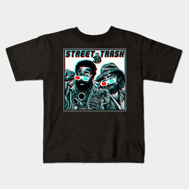 Street Trash in 3-D Kids T-Shirt by BludBros